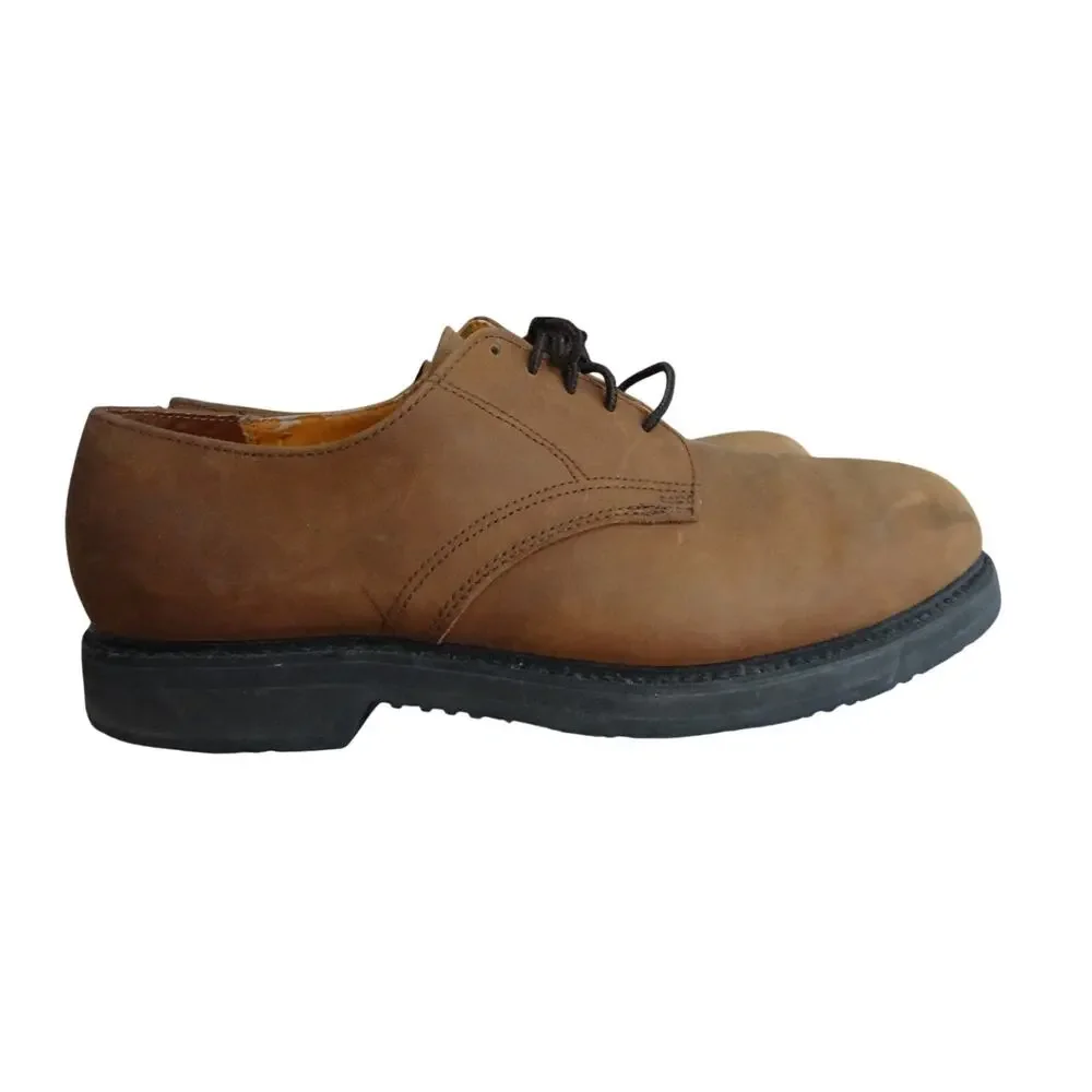Vintage 90s DEXTER USA Brown Platform Oxford Brogue Nubuck Leather Mens 12
